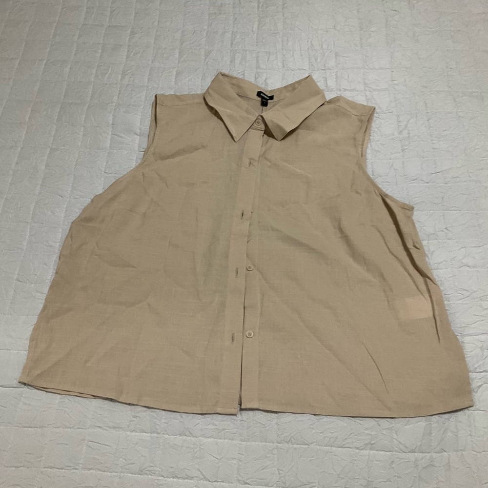 Express linen shirt size large